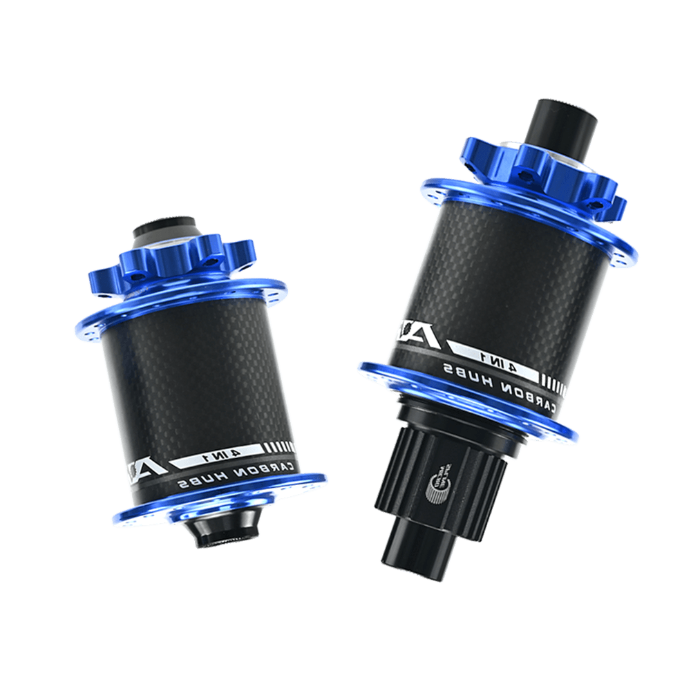 ARC MT-010FRCB PRO Rainbow Carbon MTB Hub Set - 6 Pawl Disc Hub 2